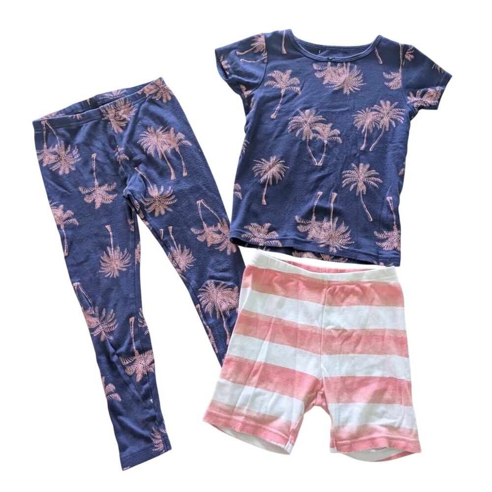 Girls 3pc Tropical Pajama Set Wonder Nation size 5T